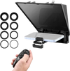 VEVOR Teleprompter, 8" Aluminum Alloy, Desktop Prompter with Adjustable Spectroscope, Remote Control, for YouTube, Twitch, Zoom, Supports DSLR/Webcam/Smartphone, for Video Recording/Live Streaming