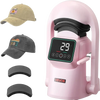 VEVOR Auto Hat Heat Press Machine, with 2pcs Interchangeable Platens, Automatic Open and Release, Touchscreen for Precise Time and Temperature Control, Heat Transfer Printing for Caps, Hats, Pink