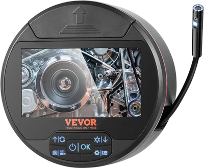VEVOR Borescope Triple Lens Endoscope Camera with Light, 4.3