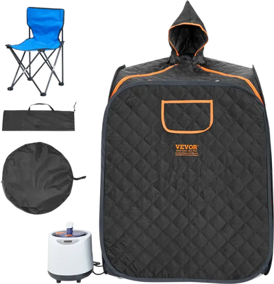 Vevor Sauna Tent Portable Personal Steam Spa with Chair & Storage Bag New