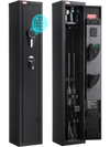 VEVOR Gun Safe, Heavy Duty Cold-Rolled Steel Fireproof Rifle Cabinet with Digital Keypad & Key, Large Long Gun Cabinet with Magazine and LED Lighting, Adjustable Racks for Rifles, Pistols, Shotgun