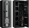 VEVOR 4 Gun Safe, Long Gun Cabinet for Rifles and Pistols, Quick Access Rifle Safe with 3 Ammo Slots and 2 Adjustable Racks, Large Digital Cabinet with Key and Password Lock