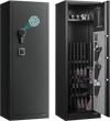 VEVOR 8-10 Gun Safe, Long Gun Cabinet for Rifles and Pistols, Quick Access Rifle Safe with 3 Pistol Pockets and Adjustable Racks, Large Digital Cabinet with Fingerprint and Password Lock