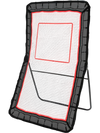 VEVOR Lacrosse Rebounder for Backyard, 4x7 Ft Volleyball Bounce Back Net, Pitchback Throwback Baseball Softball Return Training Screen, Adjustable Angle Shooting Practice Training Wall with Target