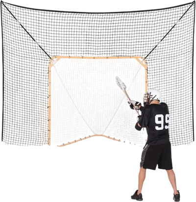Vevor Lacrosse Net Backstop 12' x 9' Extended Coverage Training Net New