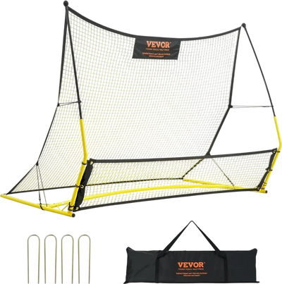 VEVOR Soccer Trainer, 2-IN-1 Portable Soccer Rebounder Net, 71