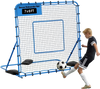 VEVOR Soccer Rebounder Net, Quick-Switch Angle Soccer Goal Rebounder for Control, Passing Practice, Heavy-Duty Iron Frame & PE Net, Easy Setup Ball Training Aids & Equipment for Teens&Adults,7 x 6 ft