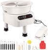 VEVOR Pottery Wheel, 11 inch Pottery Forming Machine, 450W Electric Wheel for Pottery with Foot Pedal and LCD Touch Screen, Direct Drive Ceramic Wheel with 3 Support Legs for DIY Art Craft, White