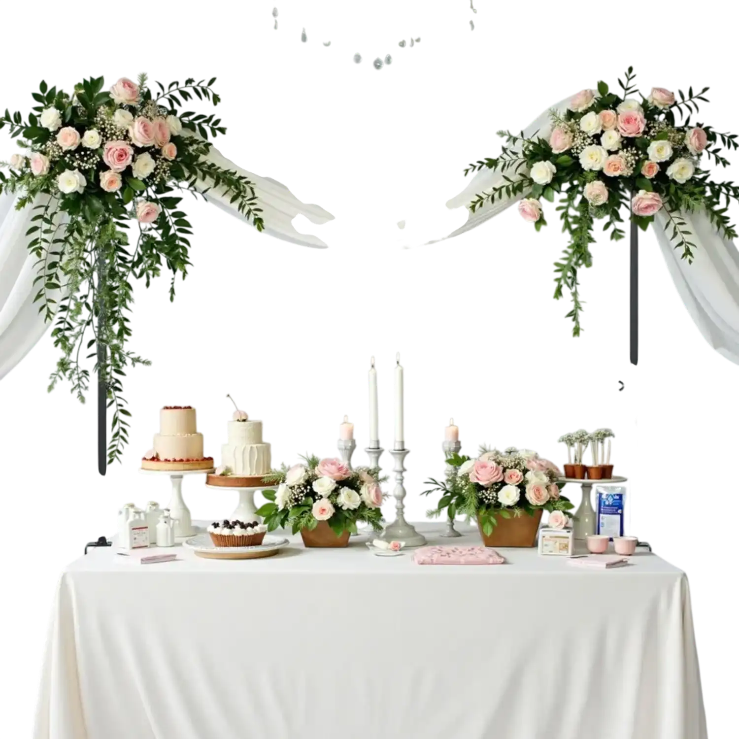 Vevor Table Arch Stand Adjustable Balloon Arch Frame for Decorations New