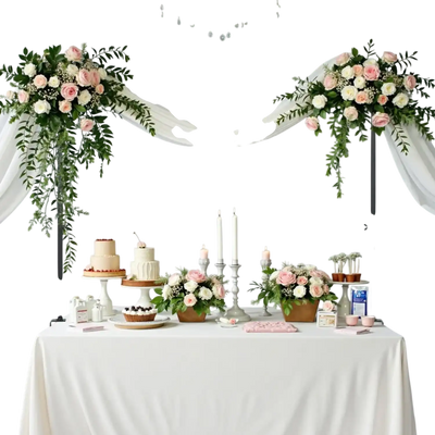 Vevor Table Arch Stand Adjustable Balloon Arch Frame for Decorations New