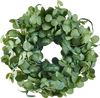VEVOR Artificial Decorative Wreath, 26 in, Green, Decorated with Eucalyptus Leaves, Berries, Thorny Stems, Year Round Wreath for All Seasons Indoor and Outdoor Home Wall Window Festival Decorations