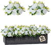 VEVOR Flower Balls Arrangement Bouquet 10 PCS, 9.5-Inch Diameter Artificial Flower Balls Wedding Rose Centerpieces, Faux Flowers Arrangements for Wedding Centerpiece Home Table Decorations, White