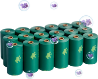 VEVOR Dog Poop Bags, 270 Counts 13 x 9 in, Sturdy & Thick Pet Waste Bags, Biodegradable HDPE Waste Bag Refill Rolls, Lavender Scented, Leak-Proof Trash Bag for Doggie Cat Pet, Dispenser Not Included