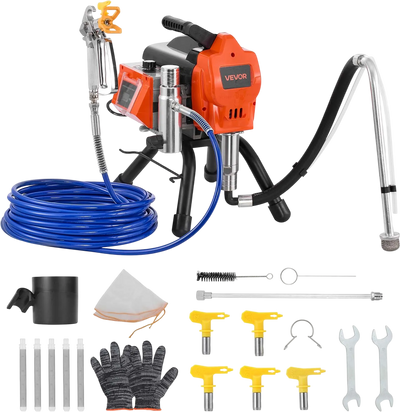 Vevor Airless Paint Sprayer 3300 PSI 0.7 GPM 1500W Portable with Nozzle Set New