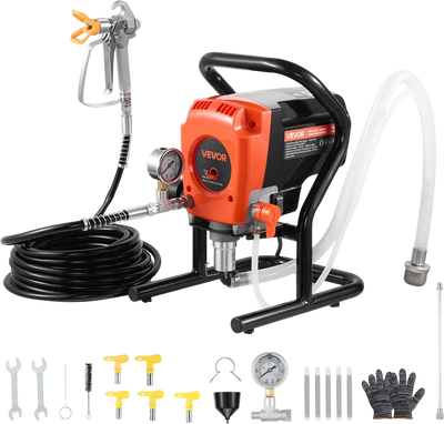 Vevor Stand Airless Paint Sprayer 3300 PSI 0.47 GPM 900W with Accessories New