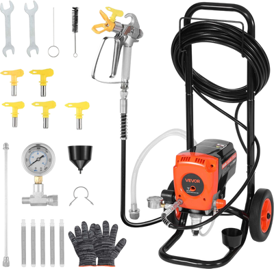 Vevor Airless Paint Sprayer 3300 PSI 0.47 GPM 900W with Cart New