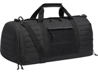 Tactical Duffle Bag, 45L Gym Bag Duffle with Molle Design and Shoe Compartment, Military Travel Bag for Men and Women, Tactical Gear Bag for Overnight, Sports, Fitness, Clothing, Travel, Black