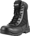 VEVOR Men's Military Tactical Boots, 8 inch Combat Hiking Work Boots, Lightweight & Breathable Side Zipper Mens Motorcycle Interceptor Trooper Boot, for Outdoor Security Mountaineering, US Size 12