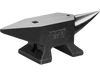 VEVOR Single Horn Anvil, 22Lbs Cast Steel Anvil, High Hardness Rugged Round Horn Anvil Blacksmith, Large Countertop and Stable Base, with Round and Square Hole, Metalsmith Tool for Bending and Shaping