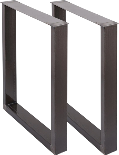 VEVOR Set of 2 Steel Table Legs, 28''Height 23''Wide Dining Table Legs, Heavy Duty 3.1