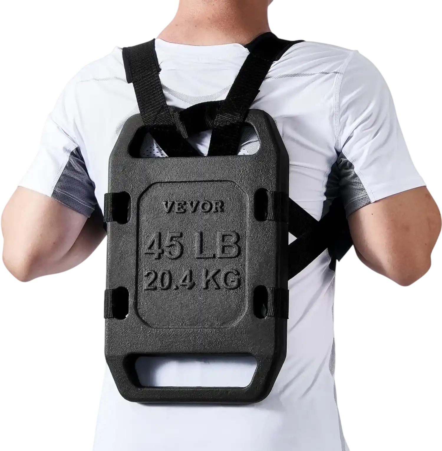 Vevor Flat Plate 45 lbs Cast Iron Ruck Weight New