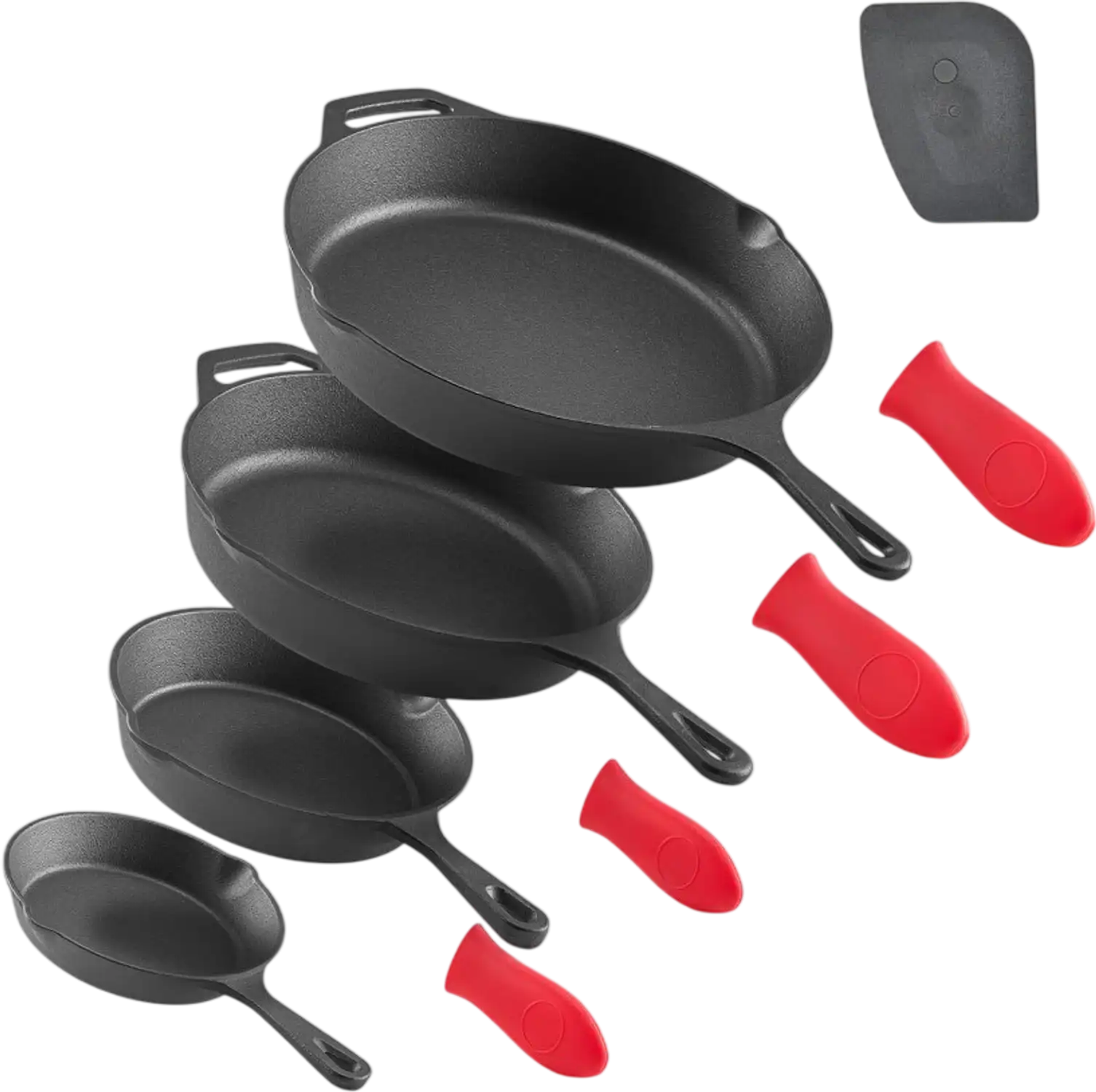 Vevor Cast Iron Skillet Set 6
