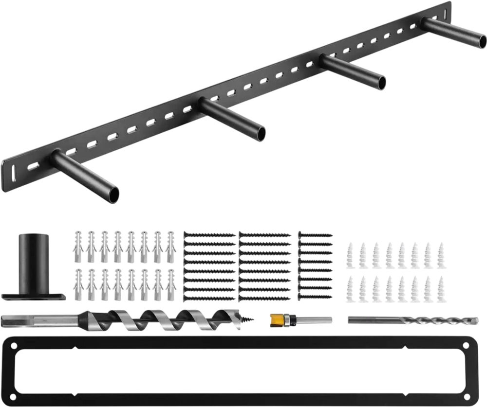 VEVOR Floating Shelf Bracket 1 Pack, 230 lbs/104 kg Weight Capacity, 43x6.2x1.5 inch / 1092.2x157.4x38.1 mm, Heavy Duty Hidden Shelf Brackets Support, Wall Mounting Invisible Floating Shelves Bracket
