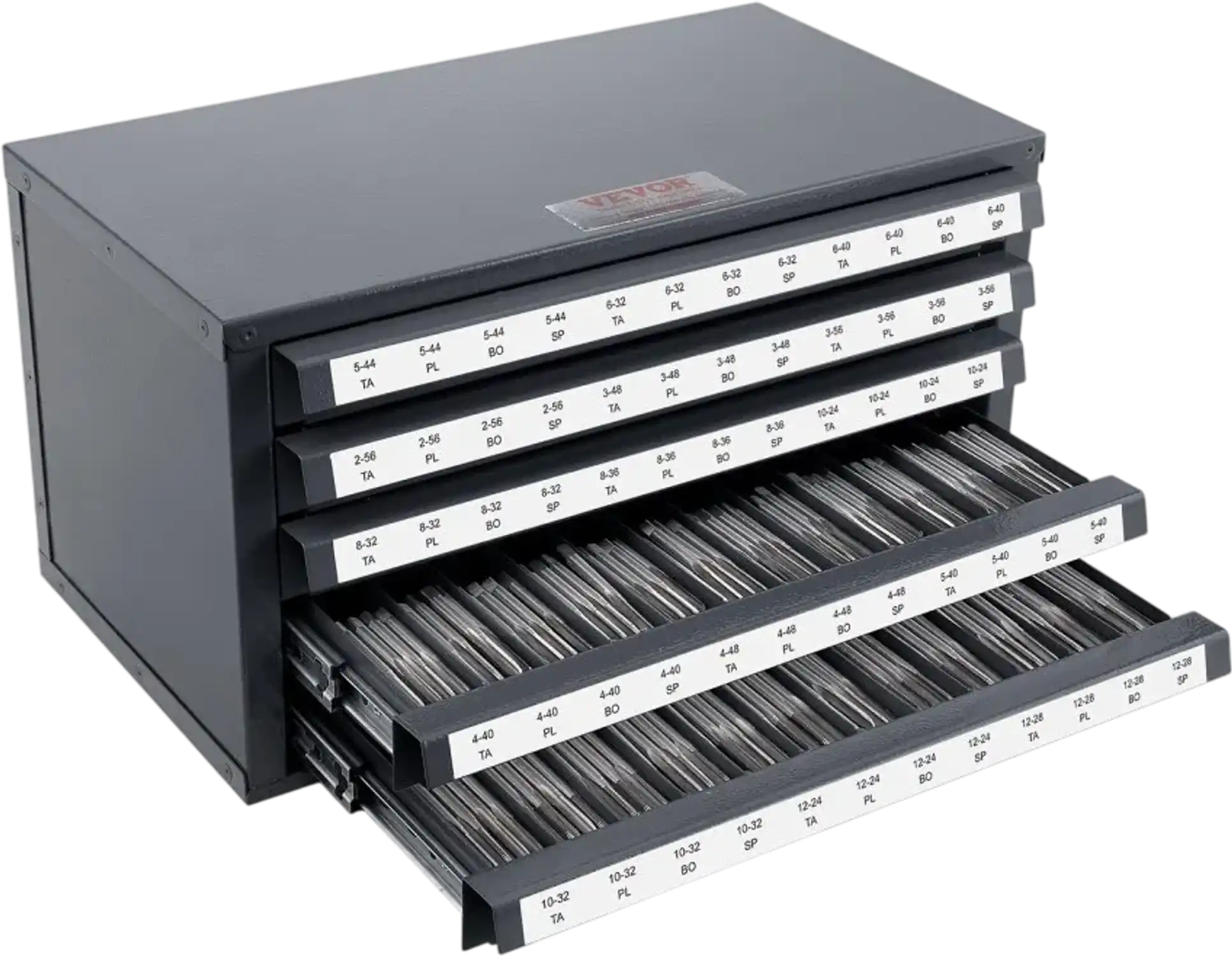 Vevor Tap Dispenser Cabinet Five-Drawer 60-Compartment Stackable Tap Organizer New