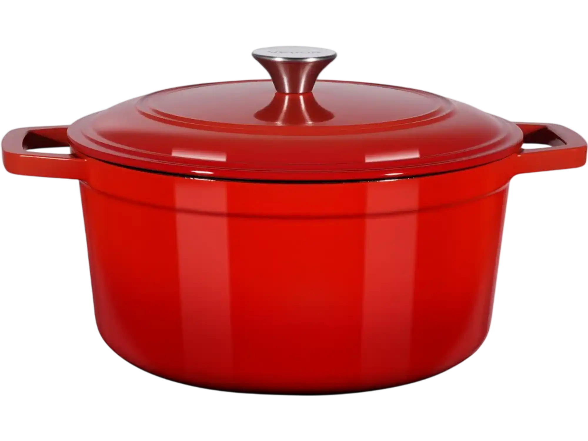 Vevor Dutch Oven 6 qt Enameled Cast Iron Red Bread Baking Pot with Lid New