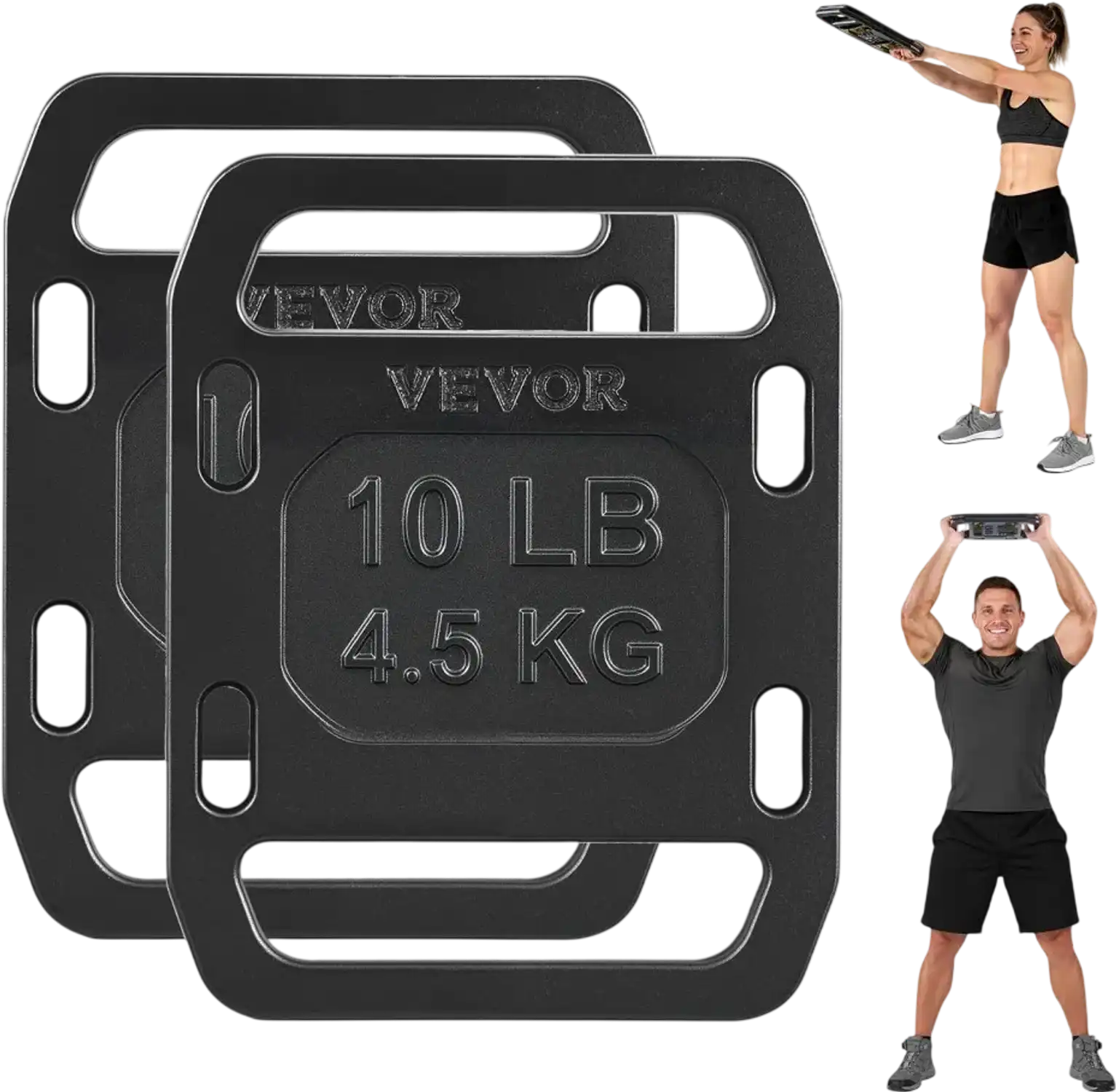 Vevor Ruck Weights Cast Iron 10 lbs Pair Weight Plates for Backpack Training New