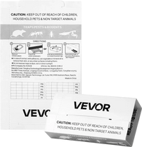VEVOR Insect Glue Trap, 36 Pack Glue Boards, Peanut Scent, Foldable Design Sticky Pest Control Adhesive Sticky Traps Indoor for Home, Ready to Use for Catching Bugs, Ants, Roaches, Spiders, Centipedes