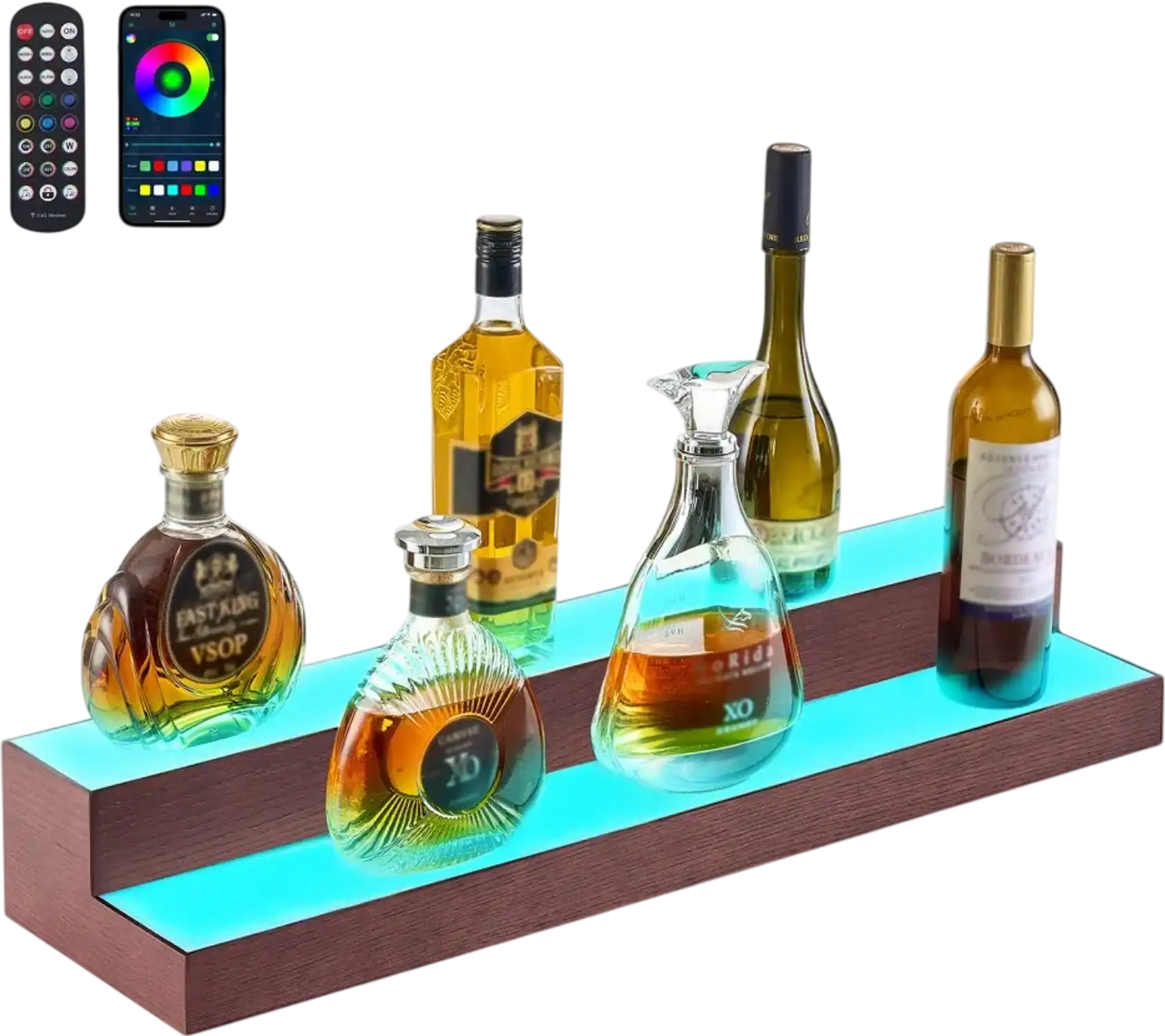 Vevor liquor bottle display 2-tier 30