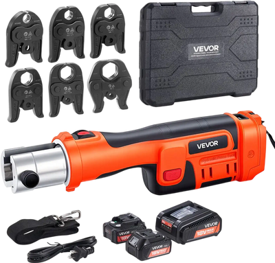VEVOR Press Tool, 18V Electric Crimping Tool for 1/2