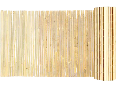 Vevor Bamboo Slat Fence Natural Privacy Screening 3' x 19.6' New