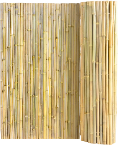 VEVOR Natural Rolled Bamboo Fence, Eco-Friendly Bamboo Privacy Fence 4 ft H x 8 ft L x 0.75 in D. , Decorative Bamboo Privacy Screen for Garden, Backyard, Balcony, Patio, Pool Side
