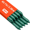VEVOR Garden Stakes, 10 Pack, 93.7 inch, Plastic Coated Metal Tomato Stakes, Garden Sticks for Plants Support, with Pointed End and Non-Slip Bumps for Growing Climbing Plants, Outdoor Vegetables