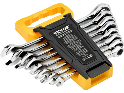 Vevor Combination Wrench Set 8-Piece Metric 8-19 mm with Organizer Rack New