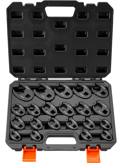 Vevor Flare Nut Wrench 21-Piece Metric Crowfoot Set with Storage Case New