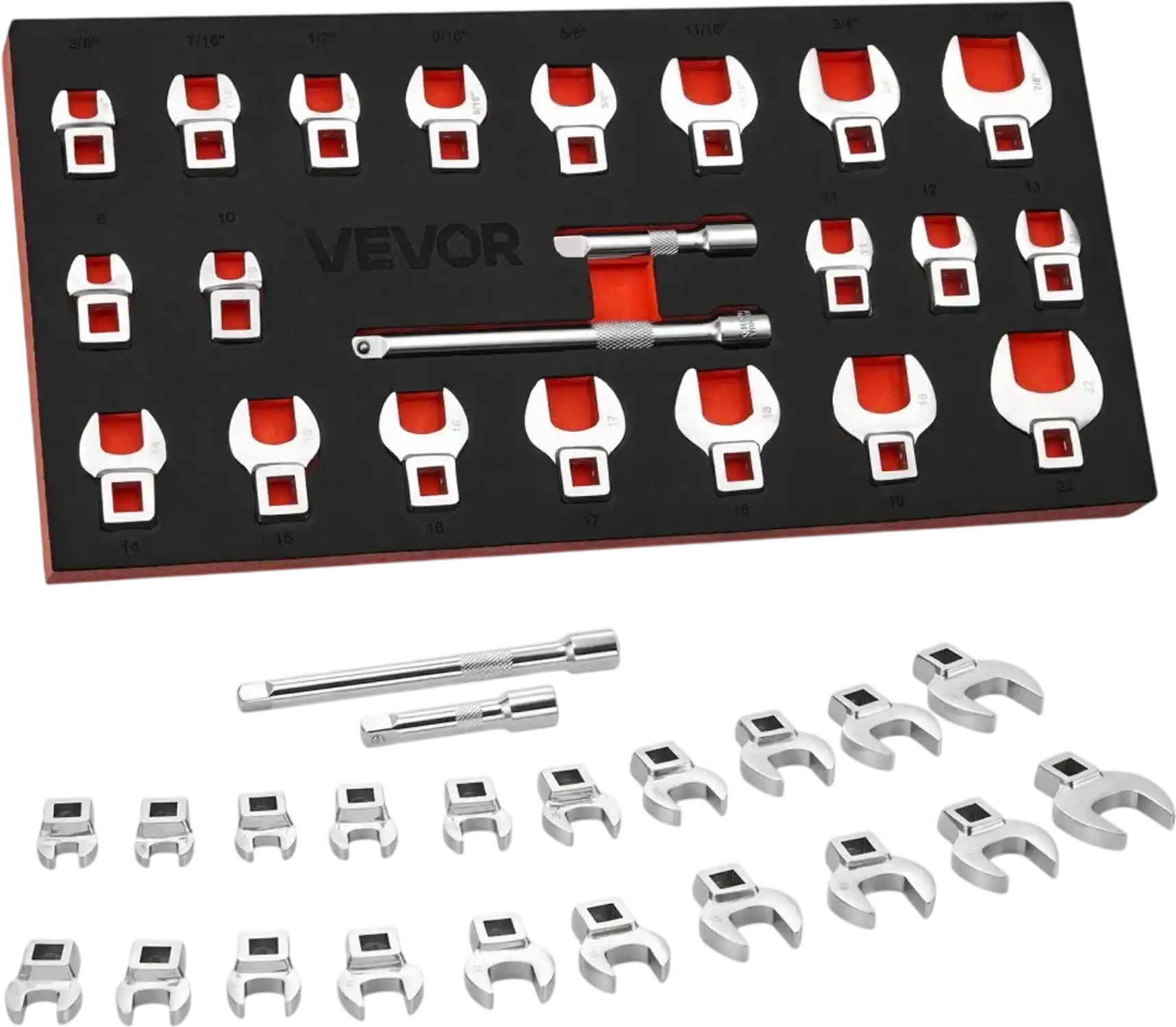 Vevor Crowfoot Wrench Set 3/8