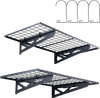 VEVOR Garage Storage Shelving, 2 Pack, 4 x 2 ft Heavy Duty Garage Shelves Wall Mounted, 502 lbs Load Capacity(Total) Garage Storage Rack Floating Shelves, Suitable for Shop, Shed, Garage Storage