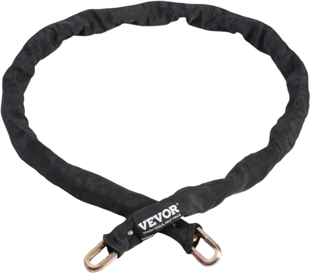 VEVOR Bike Chain Lock, 5.91 Ft Security Bicycle Chain Lock, Heavy Duty Metal Steel Anti-Theft High Security Bike Locks, Perfect for Bike, Motorcycle, Scooter, Bicycle, Door, Fence, Gate, 9.5mm, Black