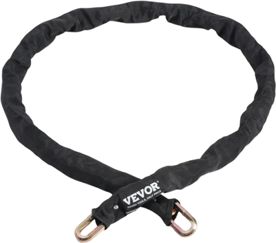 VEVOR Bike Chain Lock, 5.91 Ft Security Bicycle Chain Lock, Heavy Duty Metal Steel Anti-Theft High Security Bike Locks, Perfect for Bike, Motorcycle, Scooter, Bicycle, Door, Fence, Gate, 9.5mm, Black