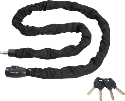 Vevor Bike Chain Lock 5.91' Heavy Duty Anti-Theft Keyed Chain Lock New