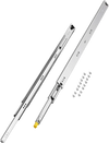 KFFKFF Set of 2 Drawer Rails, Full Extension, Available in Various Sizes from 16 to 60 inches, 250 lbs Weight Limit, Locking Mechanism, Ball Bearing Side Mount Drawer Slide Rail