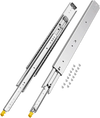 VEVOR 1 Pair Full Extension Drawer Slides 18 20 22 28 30 32 36 38 40 44 48 52 56 60 in, 500 lbs Load Capacity Locking Drawer Slides, Ball Bearing with Lock Side Mount Drawer Slide Rail
