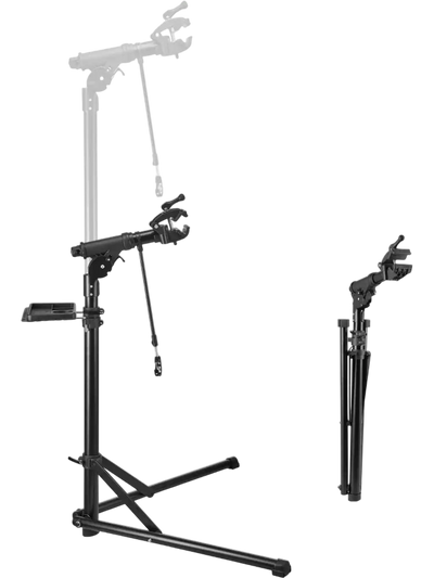 VEVOR Bike Repair Stand, 85 lb Heavy-duty Bicycle Work Stand with 40.7-64.1 in Adjustable Height & Magnetic Tool Tray, Foldable Bicycle Maintenance Rack, Shop Home Mechanics for Mountain & Road Bike