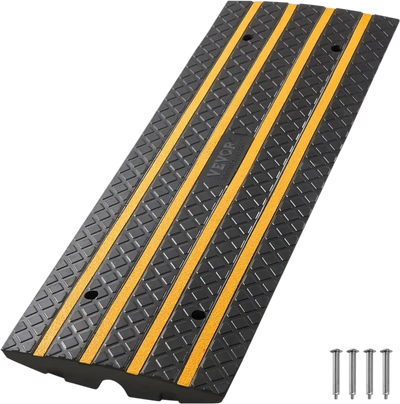 Vevor Curb Ramp Rubber Driveway Threshold 48.8 x 16.1 x 2.6