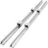 VEVOR Linear Guide Rail Set, SBR16 800mm, 2 PCS 31.5 in/800 mm SBR16 Guide Rails and 4 PCS SBR16UU Slide Blocks, Linear Rails and Bearings Kit for Automated Machines DIY Project CNC Router Machines