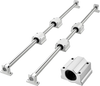 VEVOR Linear Rail Kit, SFC25, 2Pcs 1000 mm (39.4 inch) Linear Motion Guide Rails and 4Pcs Bearing Slide Blocks, for DIY Engraving Machine Lathe Milling Machine Slides, DIY Training Rocker Plate