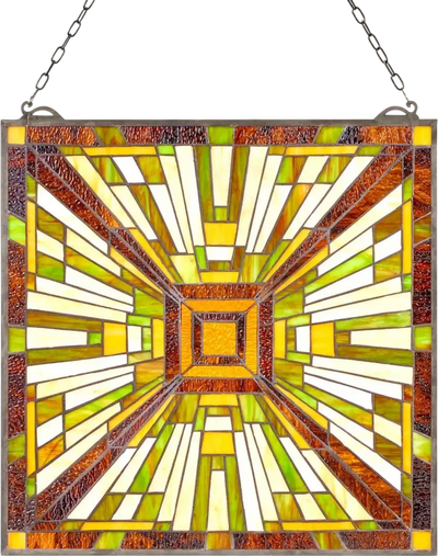 Vevor Stained Glass Panel Tiffany Style Hanging Window Art 20